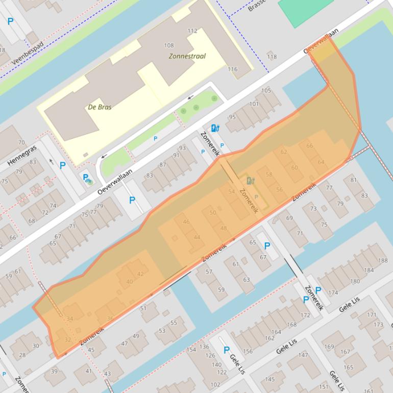 Kaart van postcodegebied 2498BR.