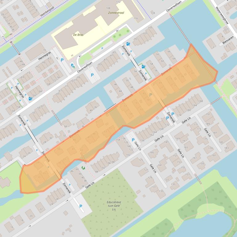 Kaart van postcodegebied 2498BT.