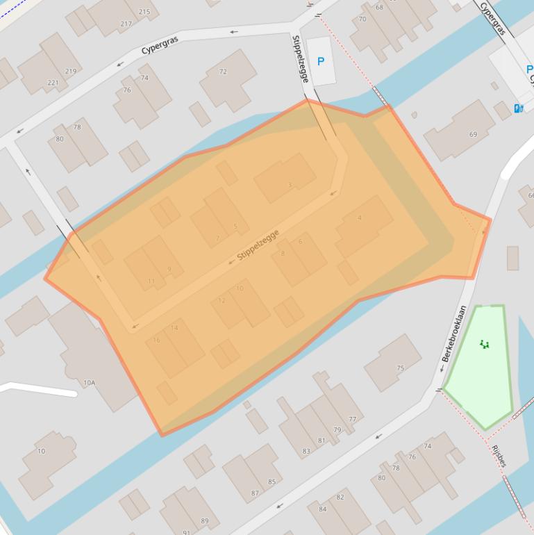 Kaart van postcodegebied 2498CC.