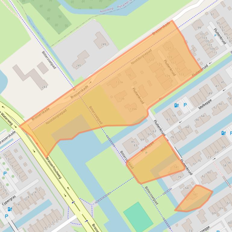 Kaart van postcodegebied 2498CR.