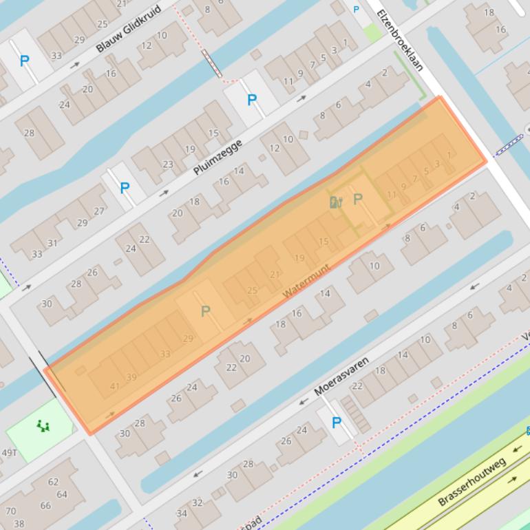 Kaart van postcodegebied 2498DM.