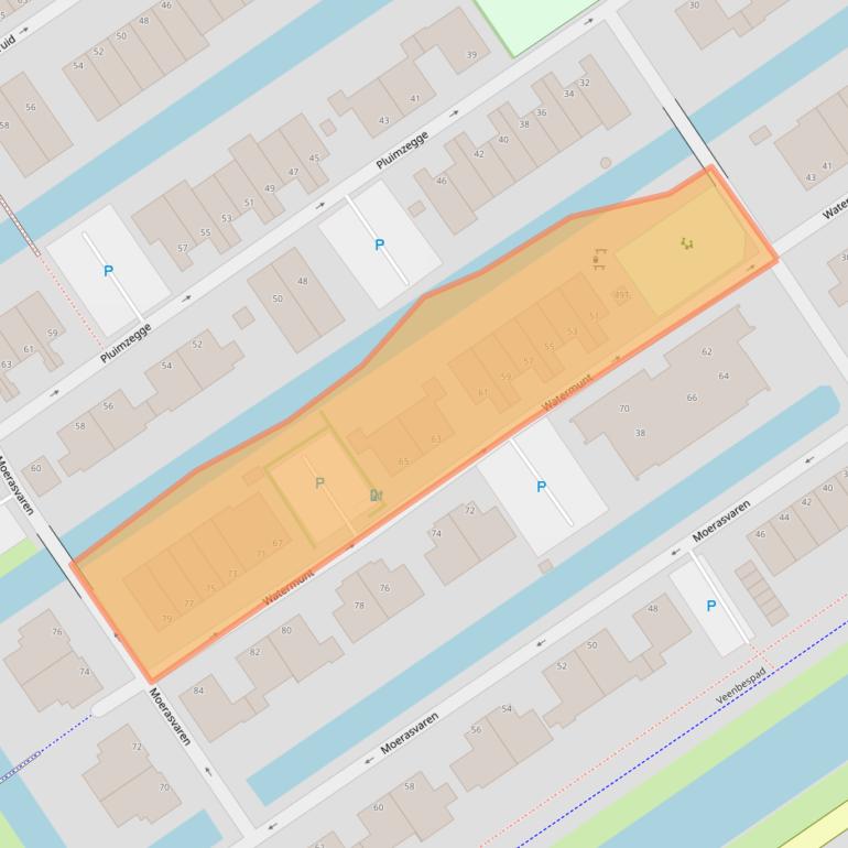 Kaart van postcodegebied 2498DN.