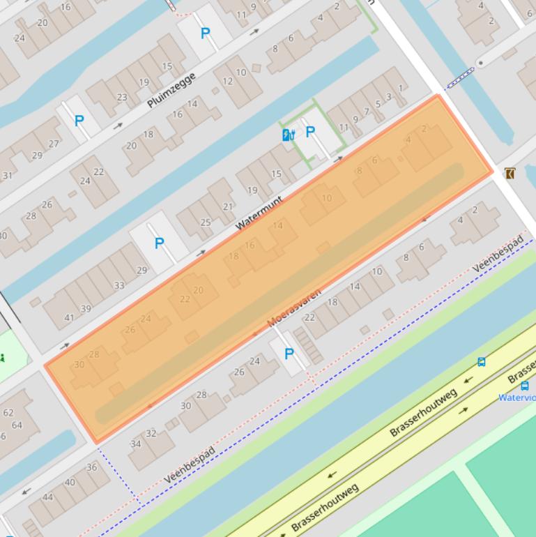 Kaart van postcodegebied 2498DP.