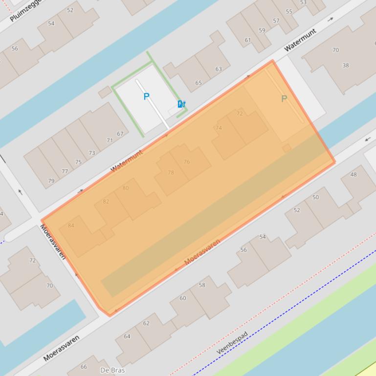 Kaart van postcodegebied 2498DS.