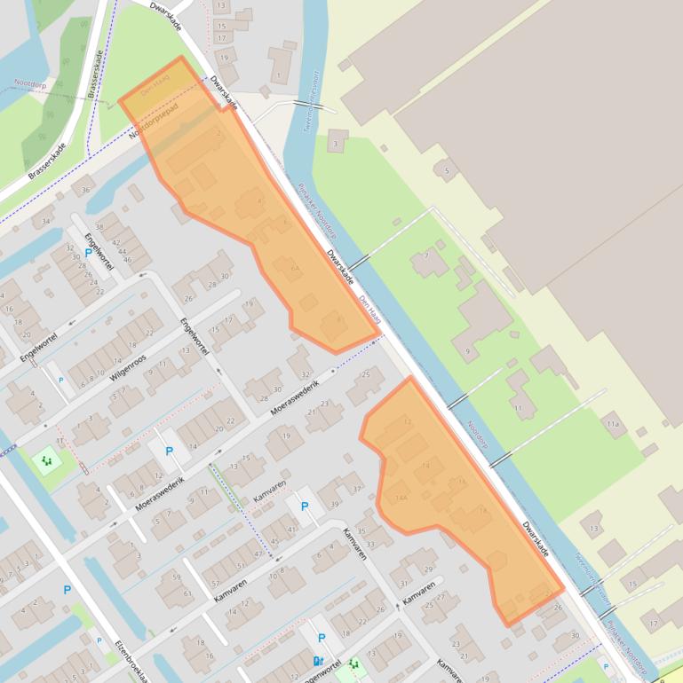 Kaart van postcodegebied 2498ZA.