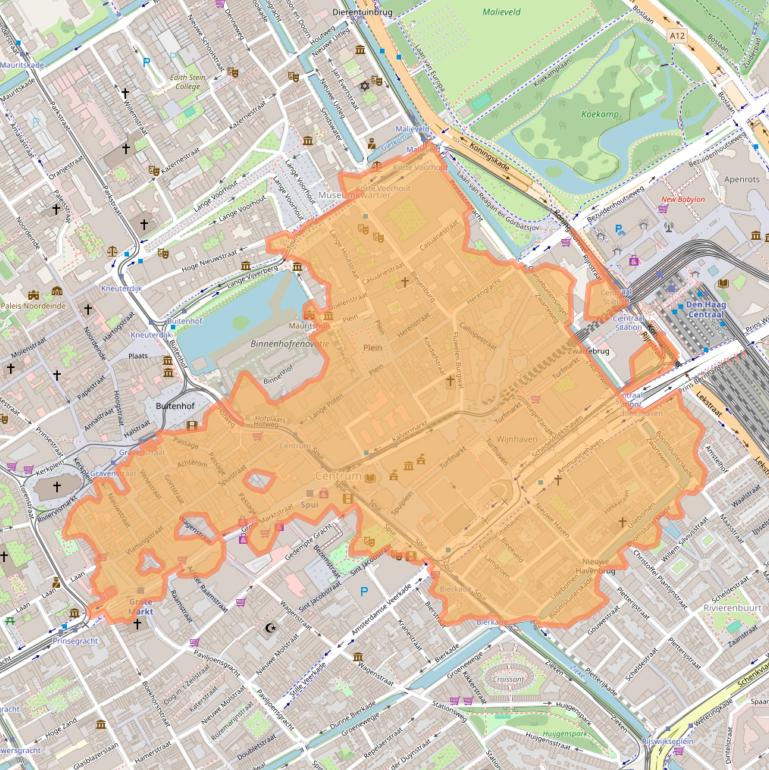 Kaart van postcodegebied 2511.