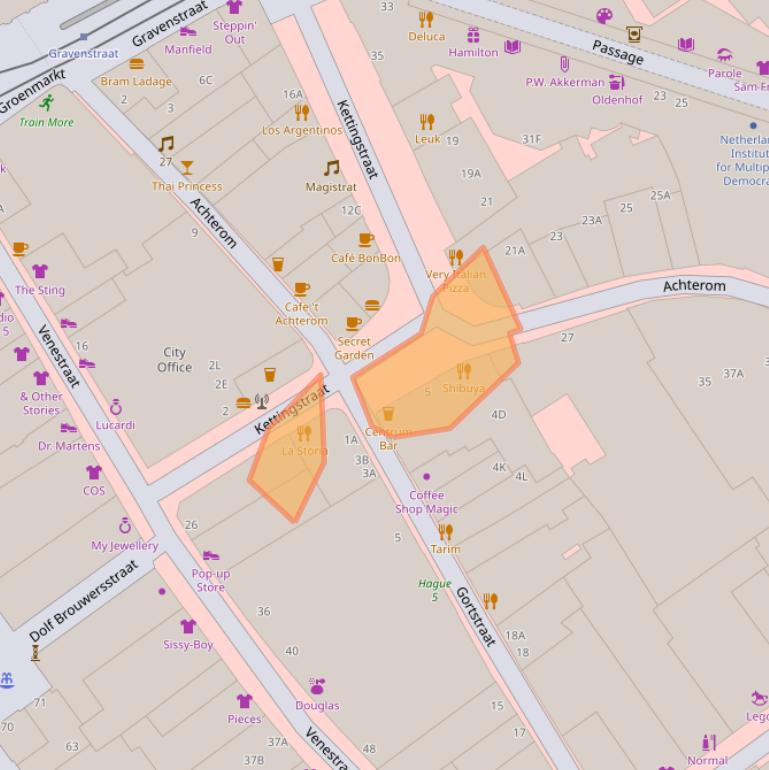 Kaart van postcodegebied 2511AL.