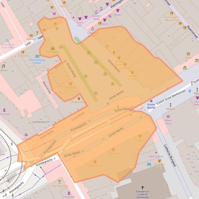 Kaart van postcodegebied 2511BG.