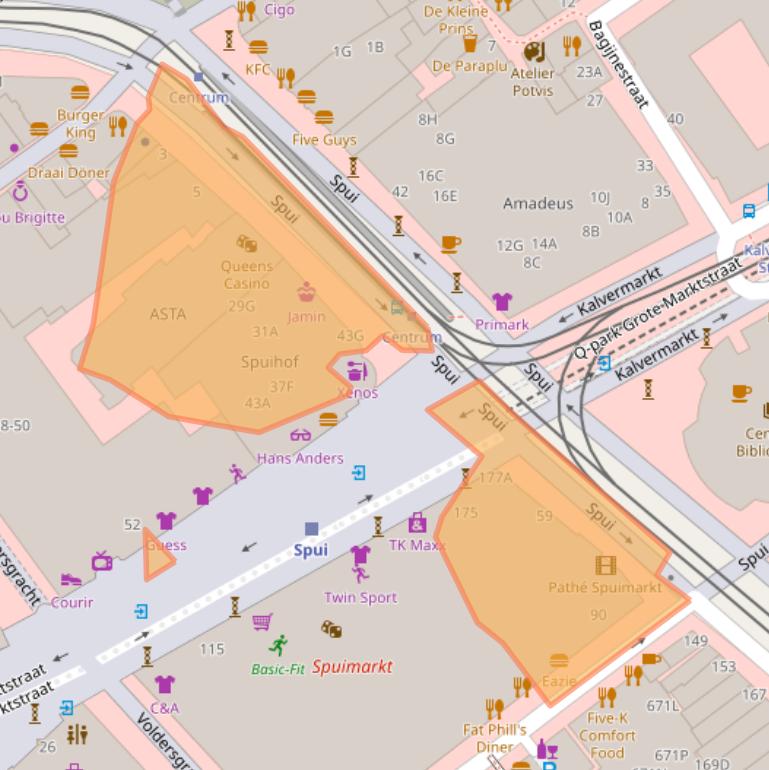 Kaart van postcodegebied 2511BL.