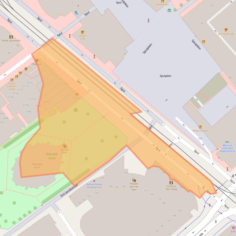 Kaart van postcodegebied 2511BM.