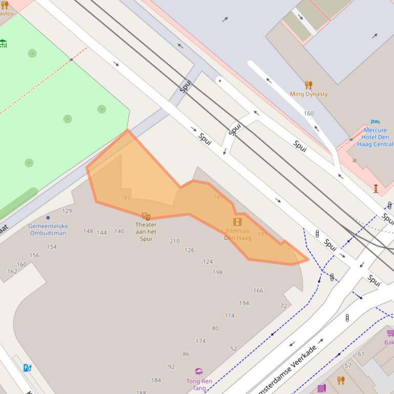 Kaart van postcodegebied 2511BN.