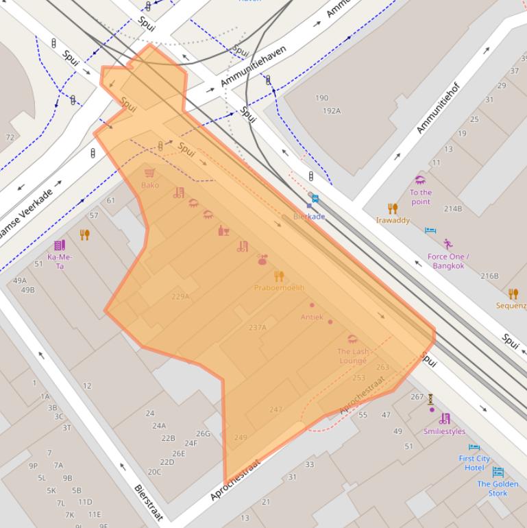Kaart van postcodegebied 2511BP.