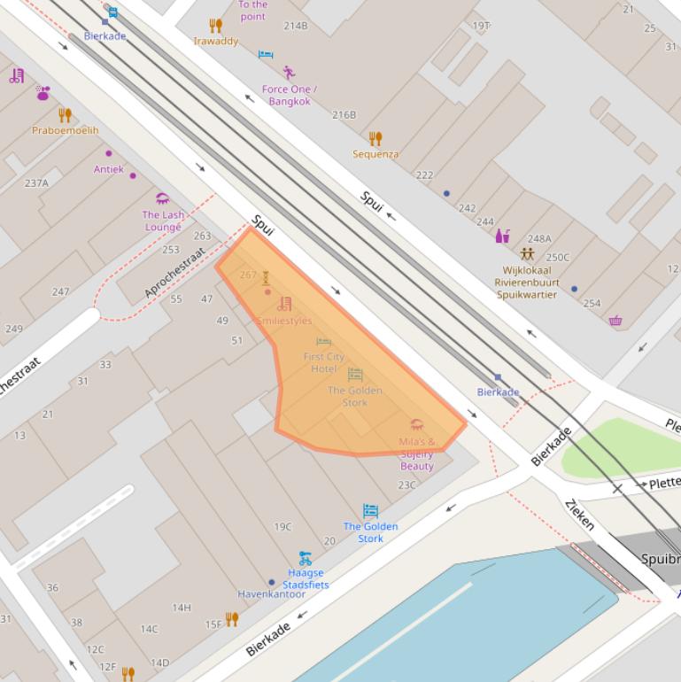 Kaart van postcodegebied 2511BR.