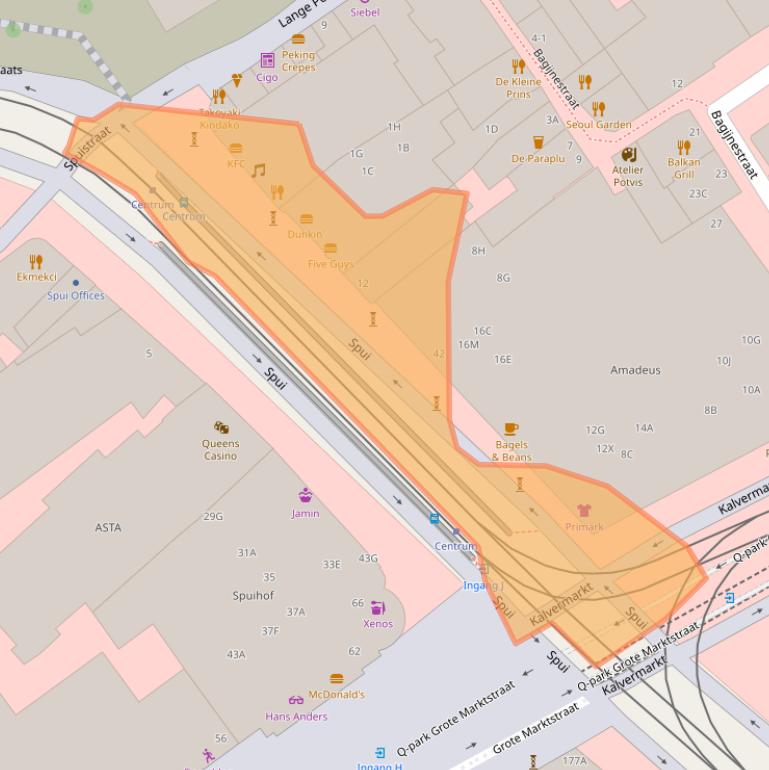 Kaart van postcodegebied 2511BS.