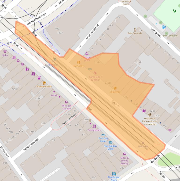 Kaart van postcodegebied 2511BX.