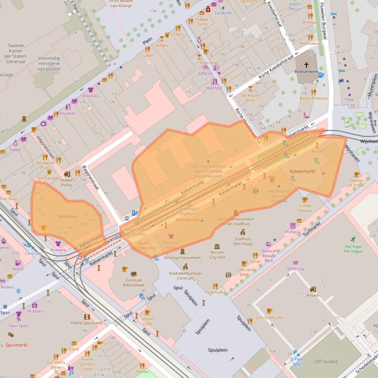 Kaart van postcodegebied 2511CB.