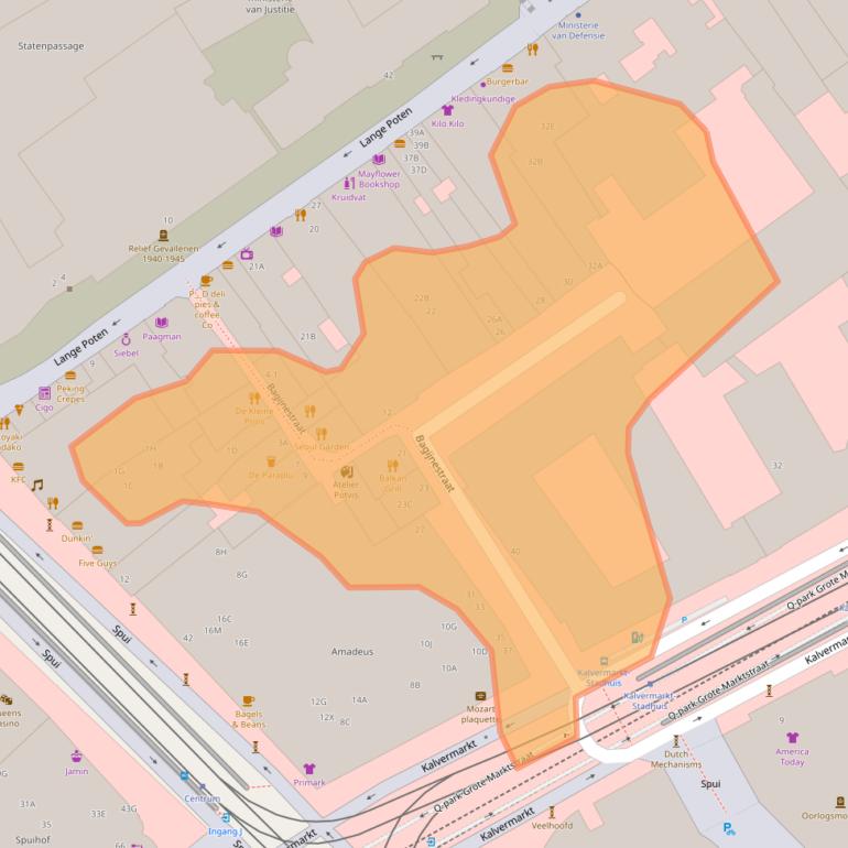 Kaart van postcodegebied 2511CK.