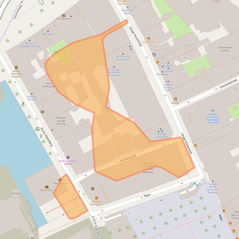 Kaart van postcodegebied 2511CT.