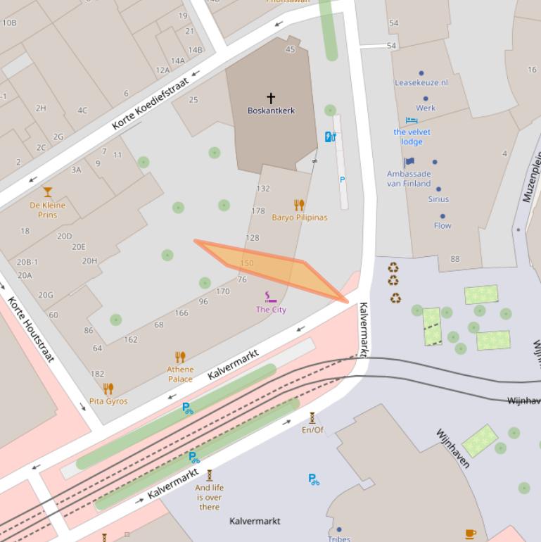 Kaart van postcodegebied 2511DB.