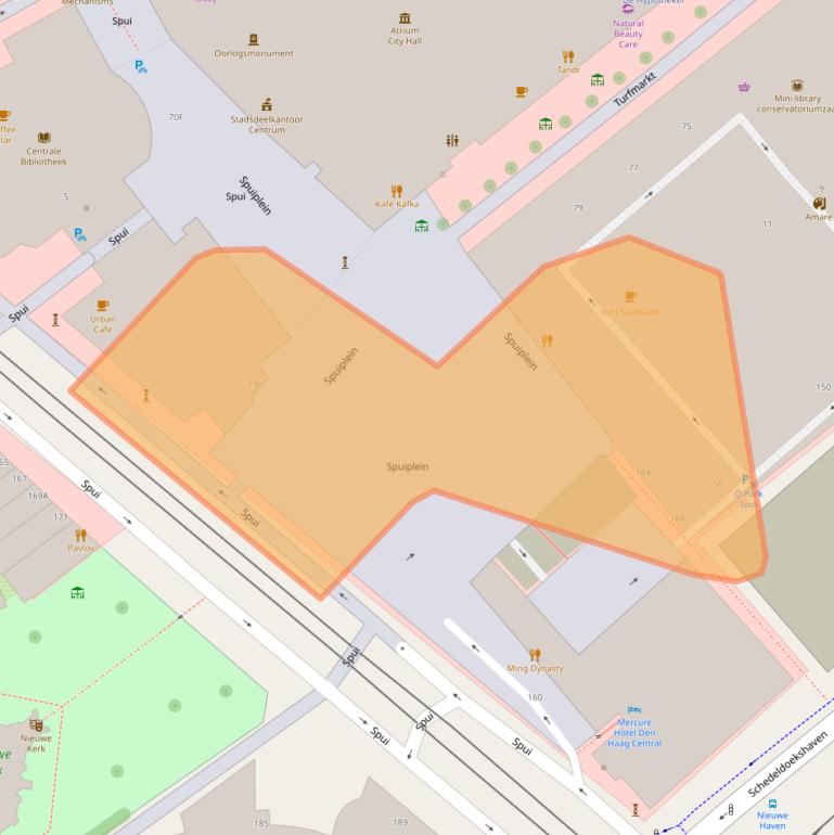 Kaart van postcodegebied 2511DG.