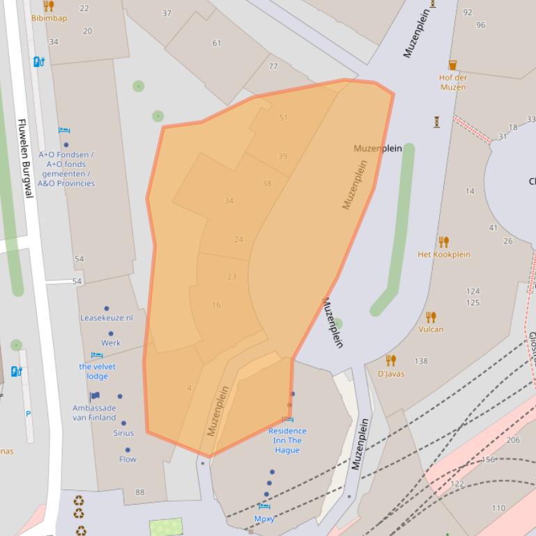 Kaart van postcodegebied 2511GC.