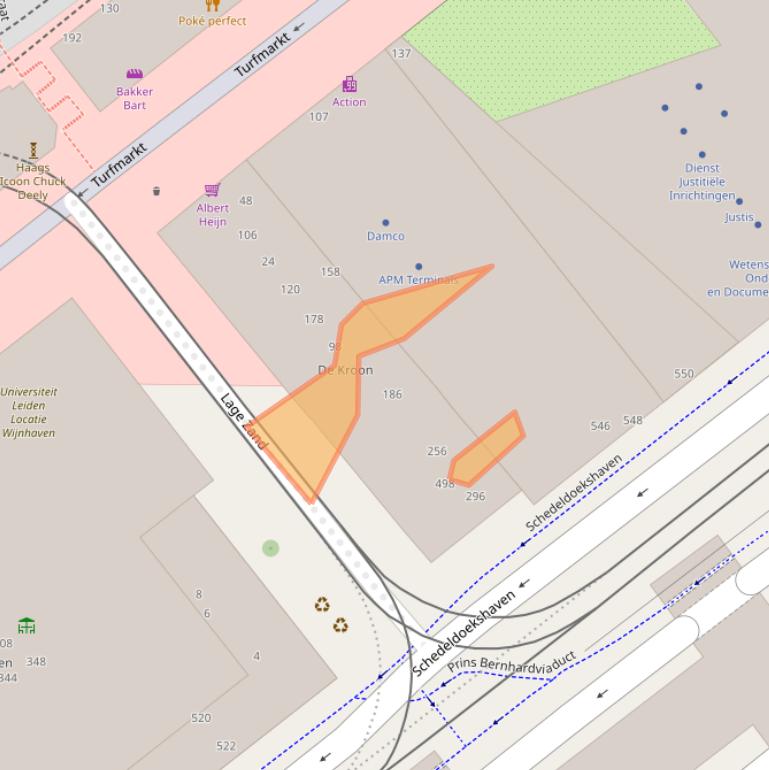 Kaart van postcodegebied 2511GS.