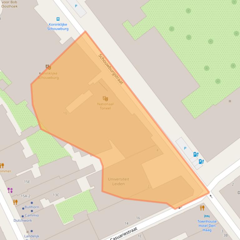 Kaart van postcodegebied 2511VA.