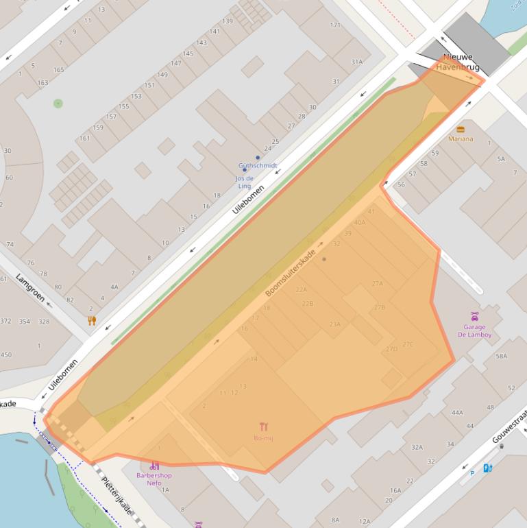 Kaart van postcodegebied 2511VK.