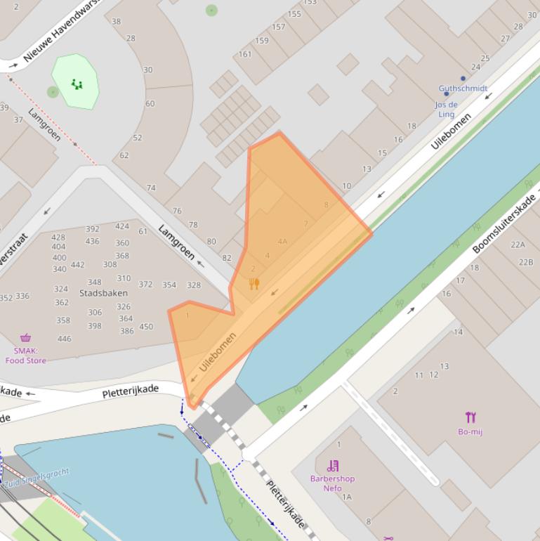 Kaart van postcodegebied 2511VM.