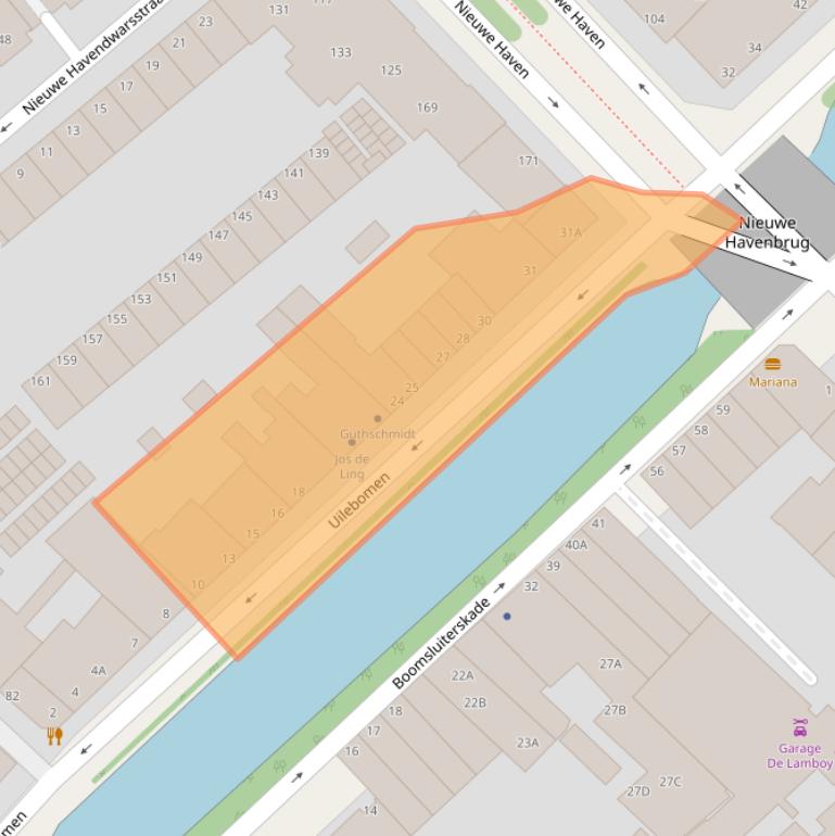 Kaart van postcodegebied 2511VN.