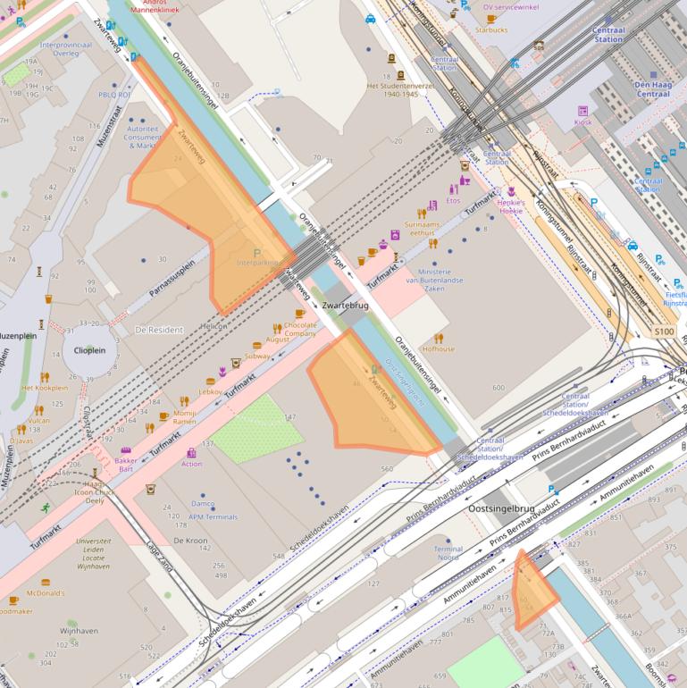 Kaart van postcodegebied 2511VS.