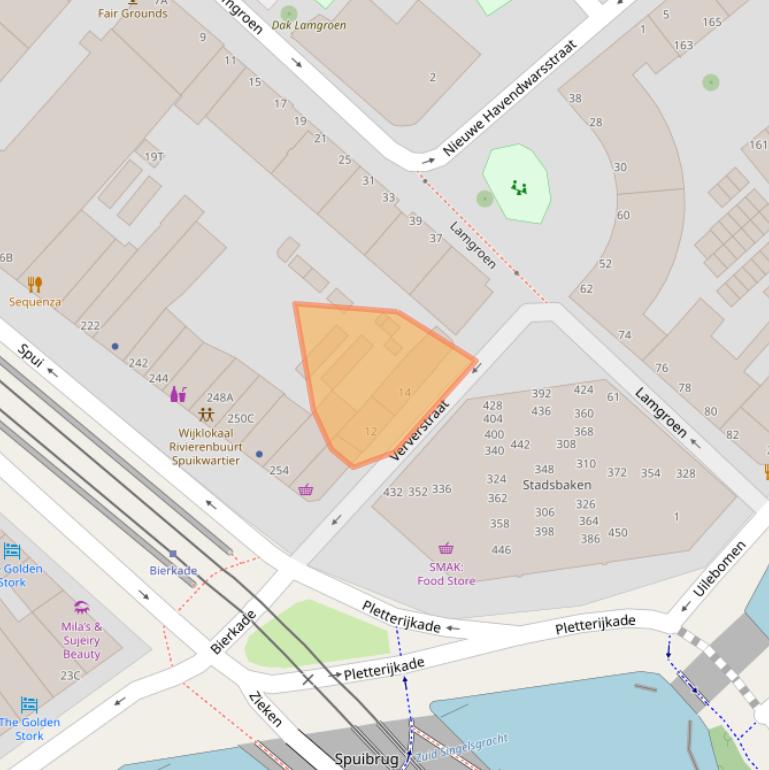 Kaart van postcodegebied 2511XG.