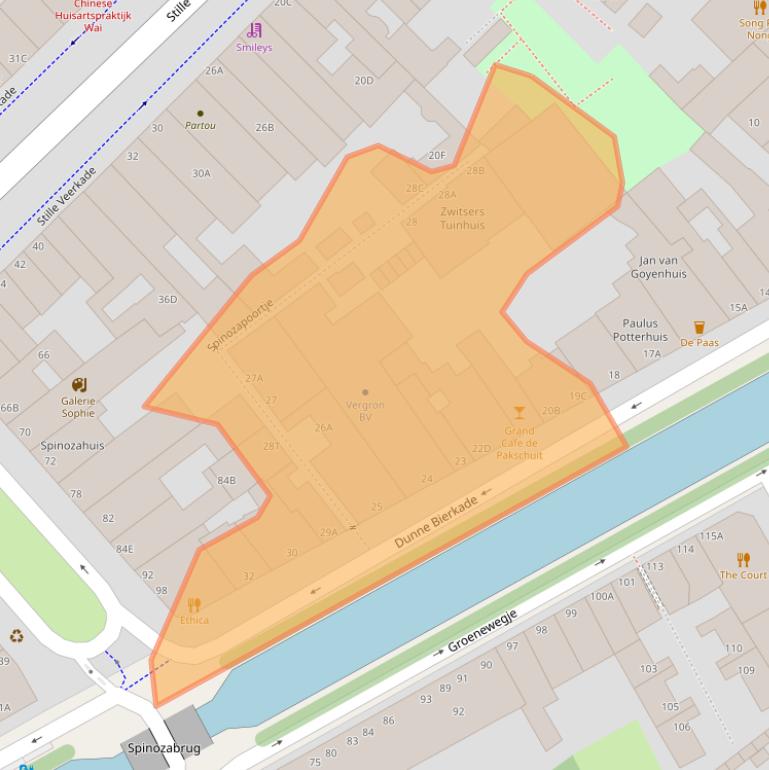 Kaart van postcodegebied 2512BD.