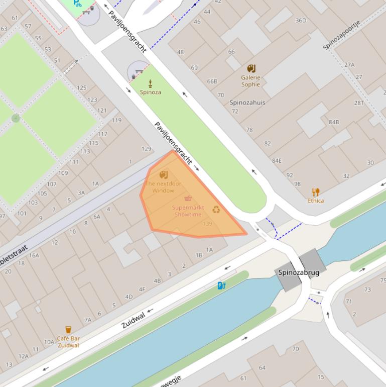 Kaart van postcodegebied 2512BN.