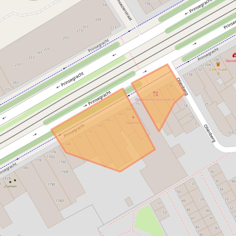 Kaart van postcodegebied 2512GE.