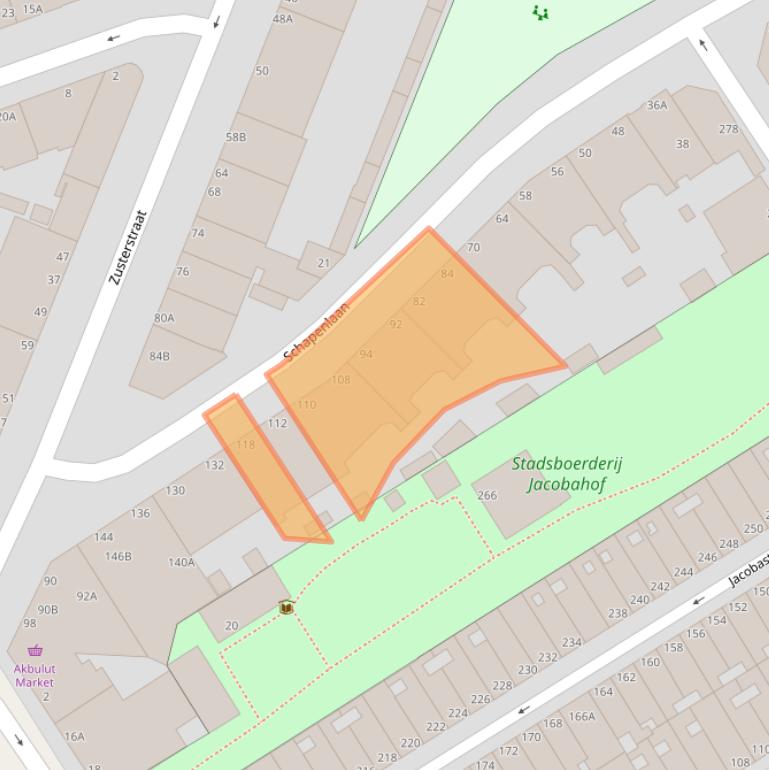 Kaart van postcodegebied 2512HW.