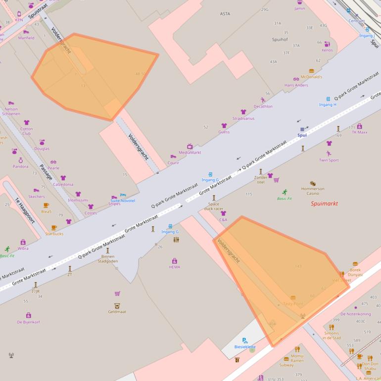 Kaart van postcodegebied 2512JV.