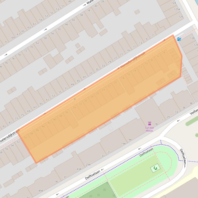 Kaart van postcodegebied 2512RP.