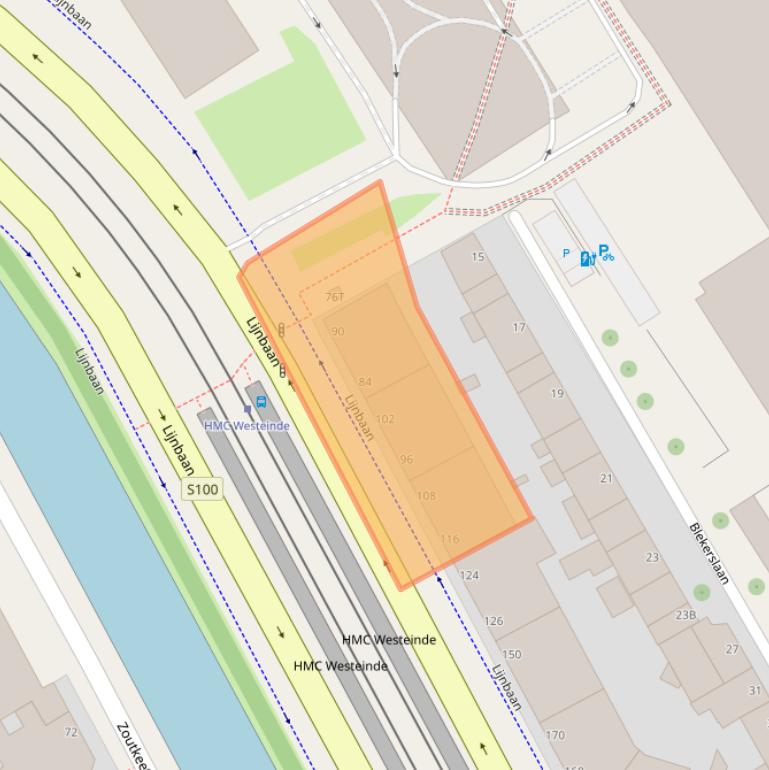 Kaart van postcodegebied 2512VB.