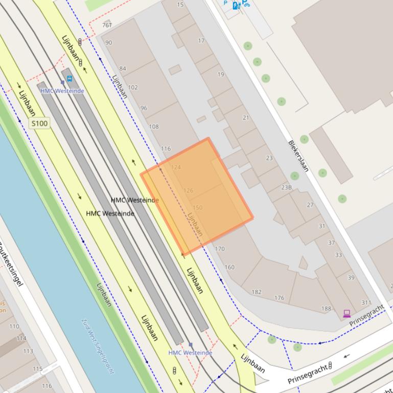 Kaart van postcodegebied 2512VC.