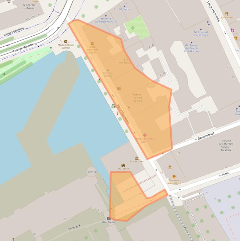 Kaart van postcodegebied 2513AB.