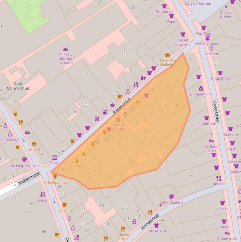 Kaart van postcodegebied 2513AW.