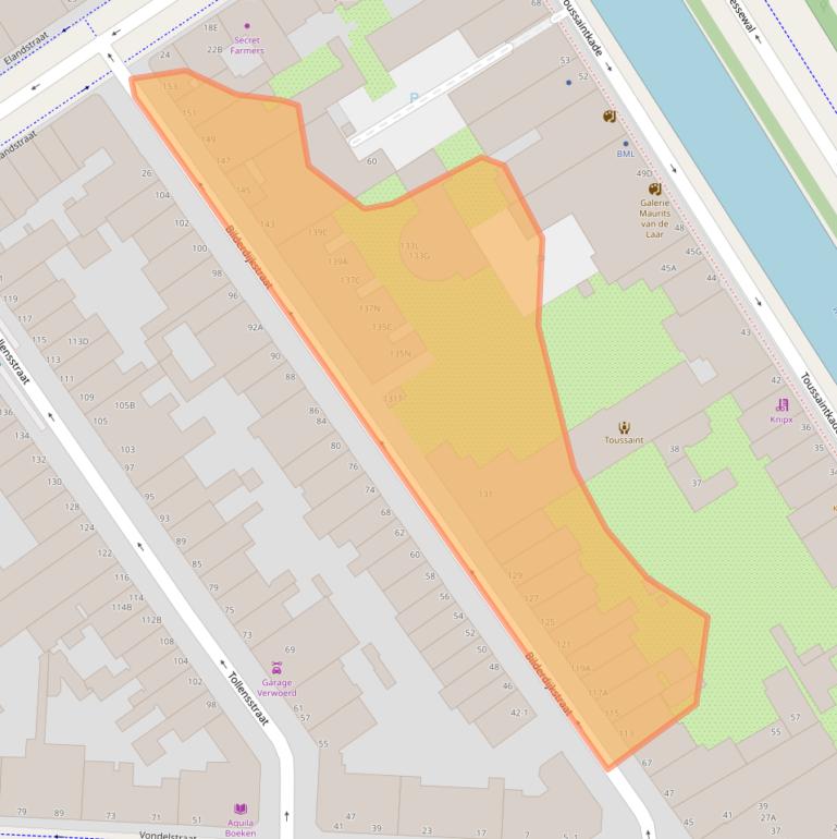 Kaart van postcodegebied 2513CN.