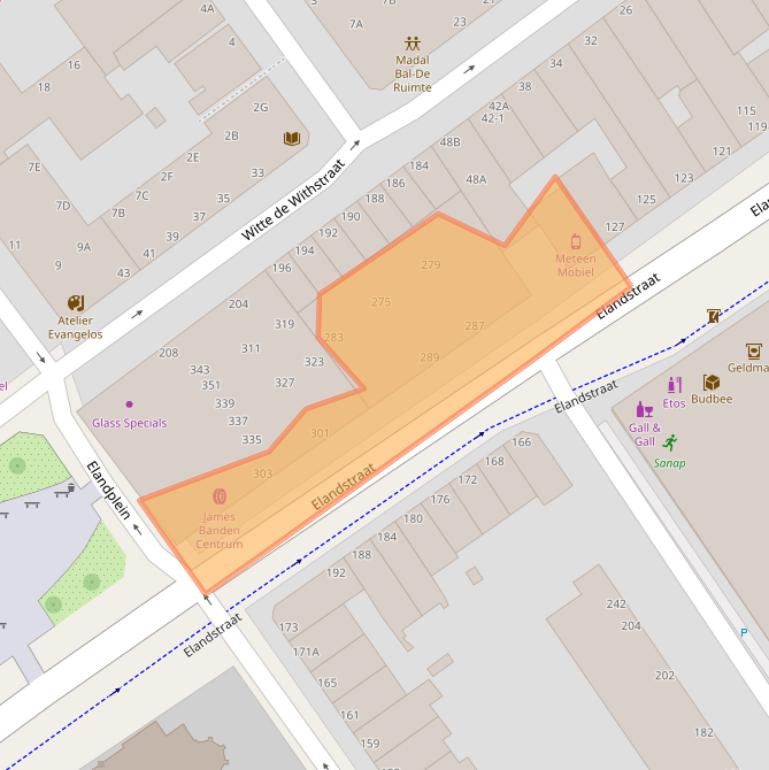 Kaart van postcodegebied 2513HW.