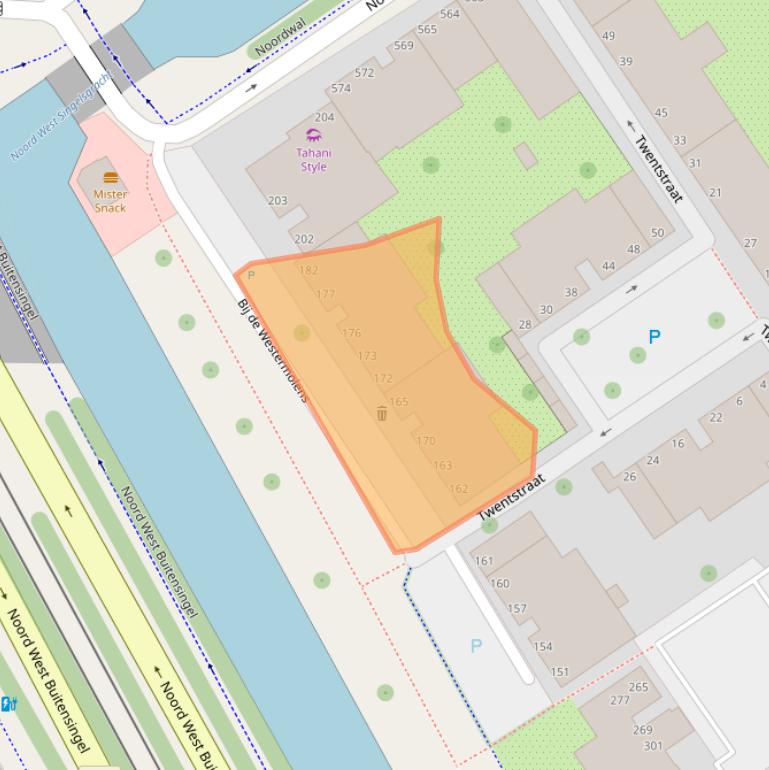 Kaart van postcodegebied 2513PM.