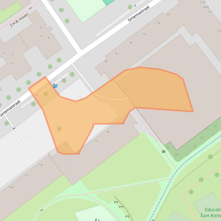 Kaart van postcodegebied 2513SN.