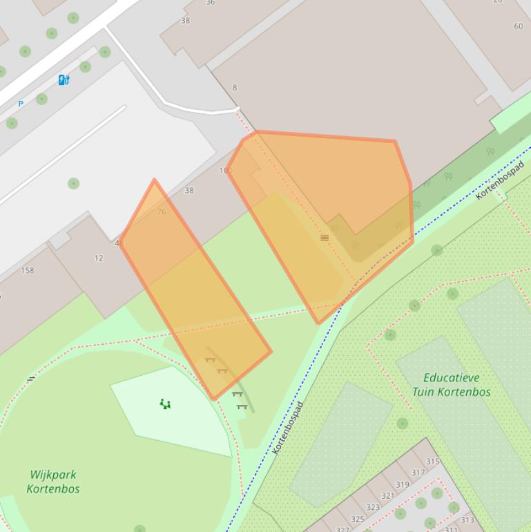 Kaart van postcodegebied 2513SP.