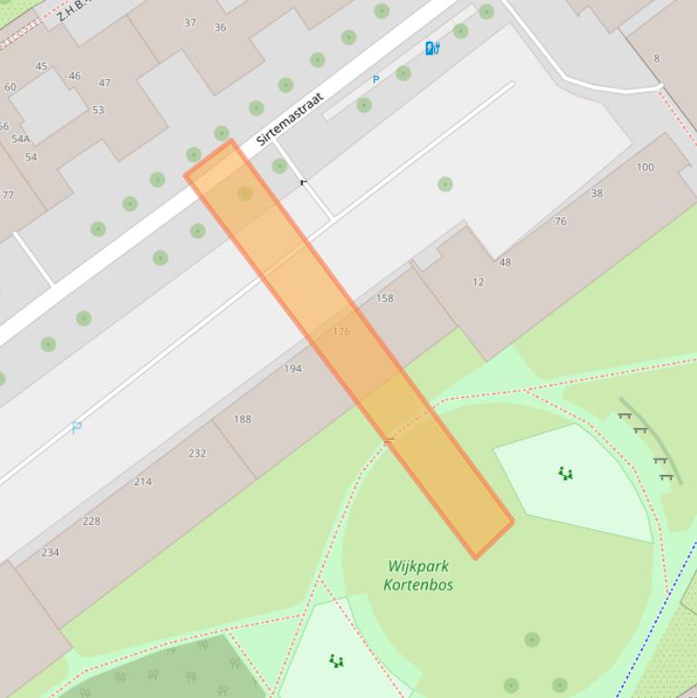 Kaart van postcodegebied 2513ST.