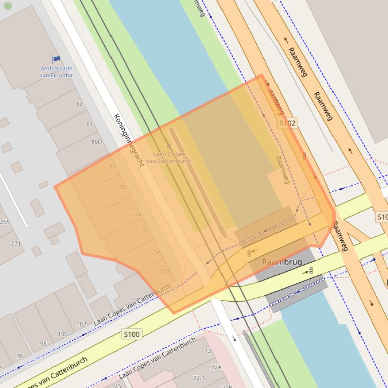 Kaart van postcodegebied 2514AH.