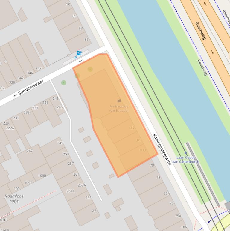 Kaart van postcodegebied 2514AJ.